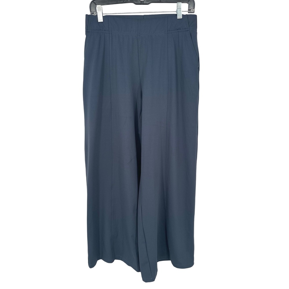 Old Navy PowerSoft Pants Womens MP Navy Wide Leg Go Dry Yoga Athleisure